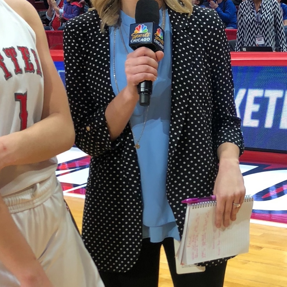 Jules & Leopold Polka Dot Blazer